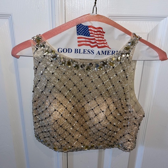 2 Piece Prom Dress - Picture 2 of 5